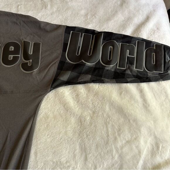 Disney Spirit Jersey Gray Plaid Retired Women's Size Medium - Picture 4 of 11